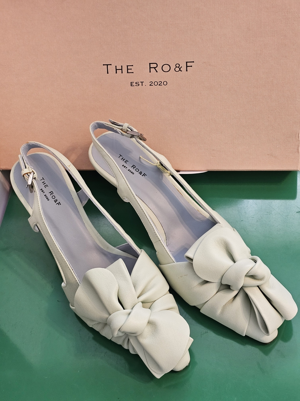 ❗️ The Ro&F  Slingback Knot Flats NIB ❗️
